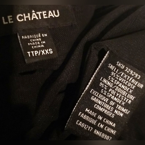 Le Chateau Sequined Keyhole Cut-out Bodycon Dress / Sz XXS / Eggplant Colour - Picture 12 of 17